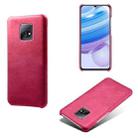 For Xiaomi Redmi 10X 5G / 10X Pro 5G Calf Texture PC + PU Phone Case(Rose Red) - 1