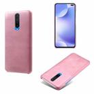 For Xiaomi Poco F2 Pro / Redmi K30 4G / K30i 5G / POCO X2 Calf Texture PC + PU Phone Case(Pink) - 1