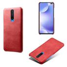 For Xiaomi Poco F2 Pro / Redmi K30 4G / K30i 5G / POCO X2 Calf Texture PC + PU Phone Case(Red) - 1