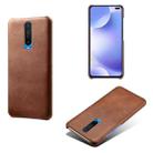 For Xiaomi Poco F2 Pro / Redmi K30 4G / K30i 5G / POCO X2 Calf Texture PC + PU Phone Case(Brown) - 1