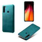 For Xiaomi Redmi Note 8 Calf Texture PC + PU Phone Case(Green) - 1