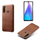 For Xiaomi Redmi Note 8T Calf Texture PC + PU Phone Case(Brown) - 1