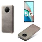 For Xiaomi Redmi Note 9 5G Calf Texture PC + PU Phone Case(Grey) - 1
