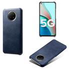 For Xiaomi Redmi Note 9 5G Calf Texture PC + PU Phone Case(Blue) - 1