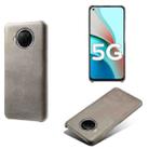 For Xiaomi Redmi Note 9 Pro 5G Calf Texture PC + PU Phone Case(Grey) - 1