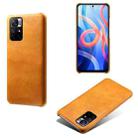 For Xiaomi Redmi Note 11 5G Calf Texture PC + PU Phone Case(Orange) - 1