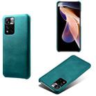 For Xiaomi Redmi Note 11 Pro 5G Calf Texture PC + PU Phone Case(Green) - 1