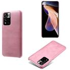 For Xiaomi Redmi Note 11 Pro+ Calf Texture PC + PU Phone Case(Pink) - 1