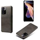 For Xiaomi Redmi Note 11 Pro+ Calf Texture PC + PU Phone Case(Black) - 1