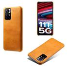 For Xiaomi Redmi Note 11T 5G Calf Texture PC + PU Phone Case(Orange) - 1
