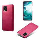 For Xiaomi Mi 10 Lite 5G / Mi 10 Youth 5G Calf Texture PC + PU Phone Case(Rose Red) - 1