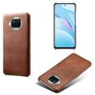 For Xiaomi Mi 10T Lite 5G Calf Texture PC + PU Phone Case(Brown) - 1