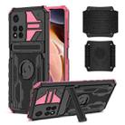 For Xiaomi Redmi Note 11 Pro Armor Wristband Phone Case(Pink) - 1
