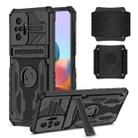 For Xiaomi Redmi Note 10 Pro Armor Wristband Phone Case(Black) - 1