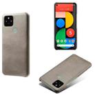 For Google Pixel 5 Calf Texture PC + PU Phone Case(Grey) - 1