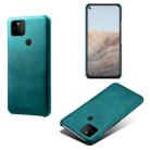 For Google Pixel 5a Calf Texture PC + PU Phone Case(Green) - 1