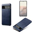 For Google Pixel 6 Calf Texture PC + PU Phone Case(Blue) - 1