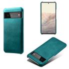 For Google Pixel 6 Calf Texture PC + PU Phone Case(Green) - 1