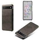 For Google Pixel 6a Calf Texture PC + PU Phone Case(Black) - 1