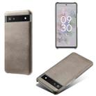 For Google Pixel 6a Calf Texture PC + PU Phone Case(Grey) - 1