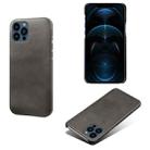 For iPhone 13 Pro Calf Texture PC + PU Phone Case (Black) - 1