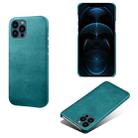 For iPhone 13 Pro Calf Texture PC + PU Phone Case (Green) - 1