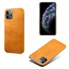 Calf Texture PC + PU Phone Case For iPhone 11 Pro Max(Orange) - 1