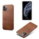 Calf Texture PC + PU Phone Case For iPhone 11 Pro Max(Brown) - 1