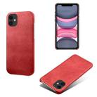 Calf Texture PC + PU Phone Case For iPhone 11(Red) - 1