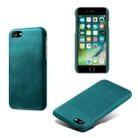 For iPhone SE 2022 / SE 2020 / 8 / 7 Calf Texture PC + PU Phone Case(Green) - 1