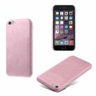 Calf Texture PC + PU Phone Case For iPhone 6 Plus & 6s Plus(Pink) - 1