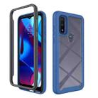 For Motorola Moto G Pure Starry Sky Solid Color Series Shockproof PC + TPU Protective Phone Case(Royal Blue) - 1