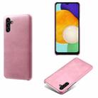 Calf Texture  PC + PU Phone Case For Samsung Galaxy A13 5G(Pink) - 1
