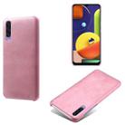 Calf Texture  PC + PU Phone Case For Samsung Galaxy A50(Pink) - 1
