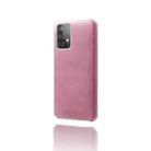 Calf Texture  PC + PU Phone Case For Samsung Galaxy A52 5G(Pink) - 2