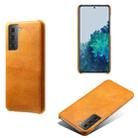 Calf Texture  PC + PU Phone Case For Samsung Galaxy S30(Orange) - 1