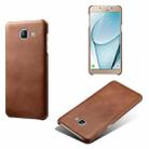 Calf Texture  PC + PU Phone Case For Samsung Galaxy A9 Pro(Brown) - 1