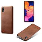 Calf Texture  PC + PU Phone Case For Samsung Galaxy A10(Brown) - 1