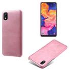 Calf Texture  PC + PU Phone Case For Samsung Galaxy A10E(Pink) - 1