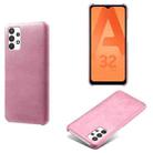 Calf Texture  PC + PU Phone Case For Samsung Galaxy A32 5G(Pink) - 1
