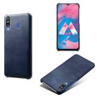 Calf Texture  PC + PU Phone Case For Samsung Galaxy A40S(Blue) - 1