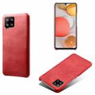 Calf Texture  PC + PU Phone Case For Samsung Galaxy A41(Red) - 1