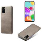Calf Texture  PC + PU Phone Case For Samsung Galaxy A41(EU)(Grey) - 1