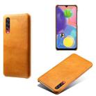 Calf Texture  PC + PU Phone Case For Samsung Galaxy A70S(Orange) - 1