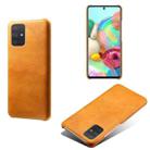 Calf Texture  PC + PU Phone Case For Samsung Galaxy A71 4G(Orange) - 1