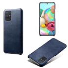Calf Texture  PC + PU Phone Case For Samsung Galaxy A71 4G(Blue) - 1