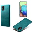 Calf Texture  PC + PU Phone Case For Samsung Galaxy A71 5G(Green) - 1