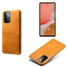 Calf Texture  PC + PU Phone Case For Samsung Galaxy A72 5G(Orange) - 1