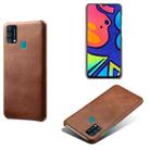 Calf Texture  PC + PU Phone Case For Samsung Galaxy F41(Brown) - 1
