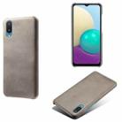 For Samsung Galaxy M02 / A02 Calf Texture  PC + PU Phone Case(Grey) - 1